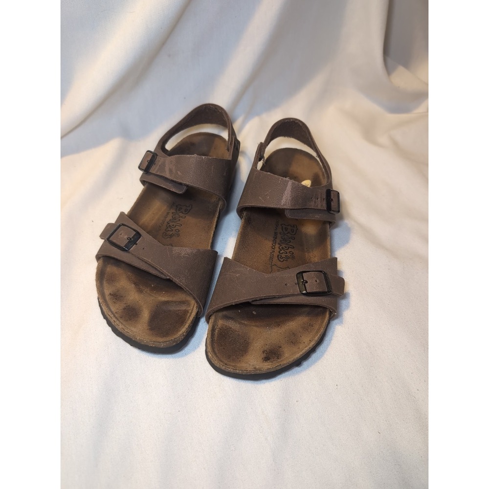 Birkenstock Birki's Brown 245 Slip On Open Toed Sandals Womens Size US 7